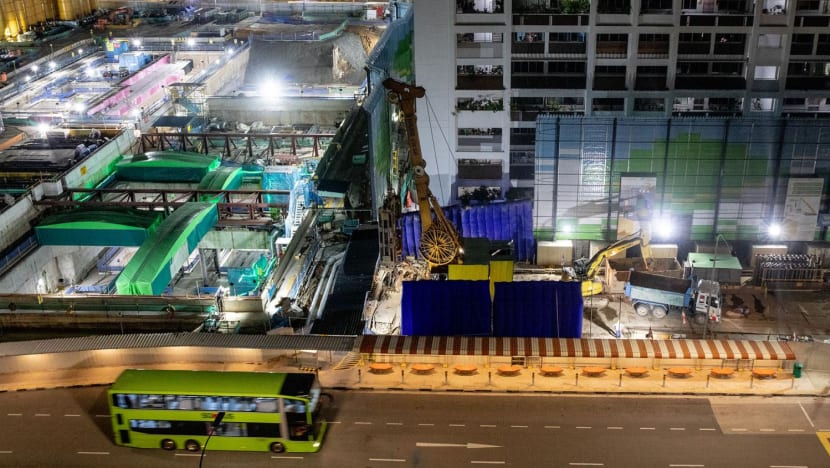 Late-night noise at MRT site irks Hougang residents; LTA says work can't be stopped for safety reasons