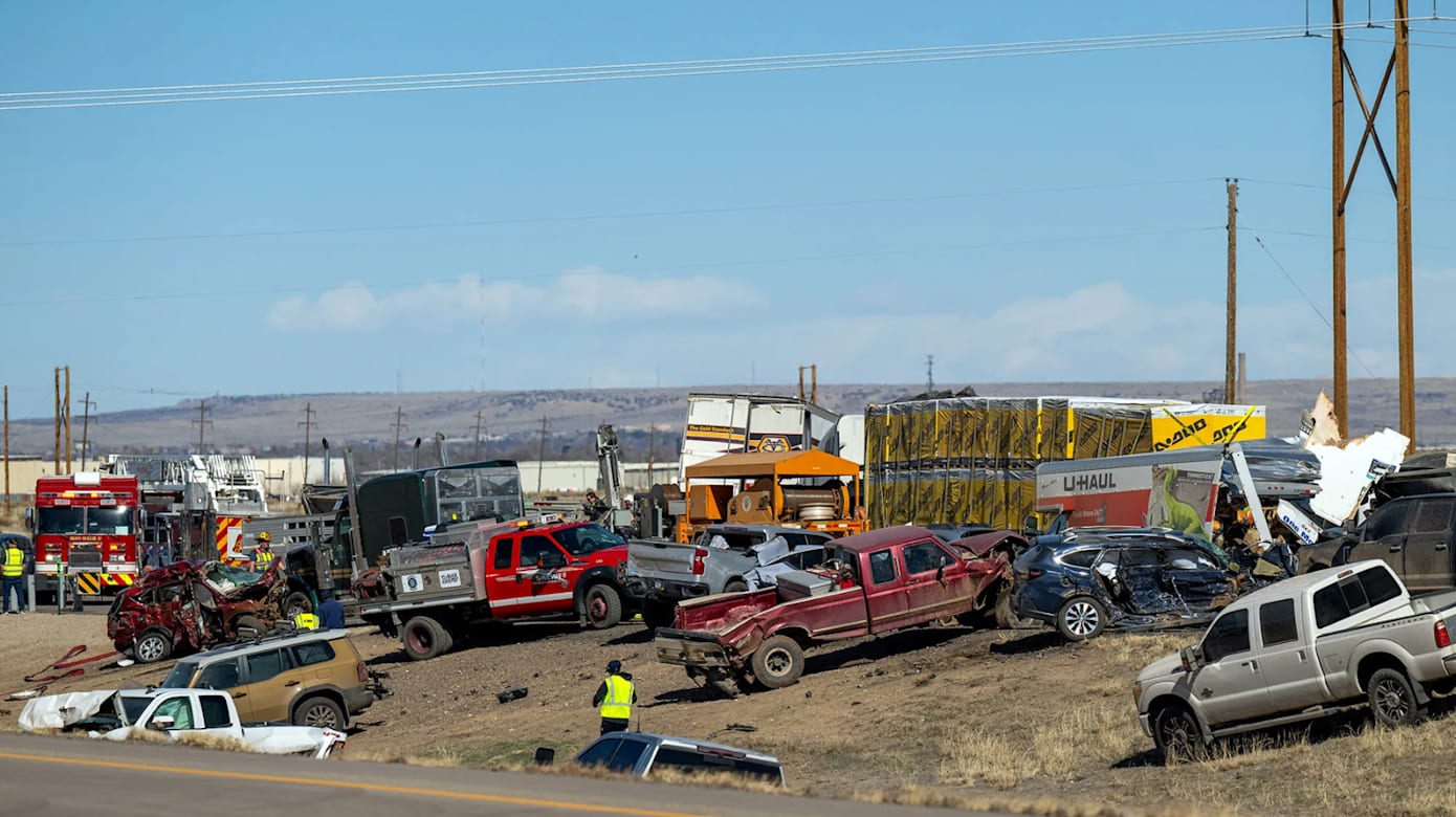 美国科州36车连环撞酿 4死29伤