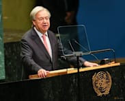 UN chief calls for AI curbs and end to wars in his last assembly address