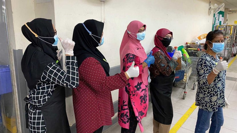 Heroes Unmasked: She knits extensions for face-mask straps for her tudung-wearing colleagues, front-line workers