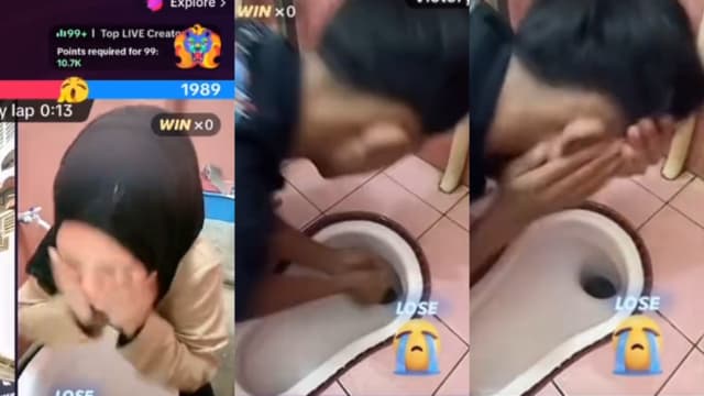 为博打赏用马桶水洗脸 网轰青年失去自尊