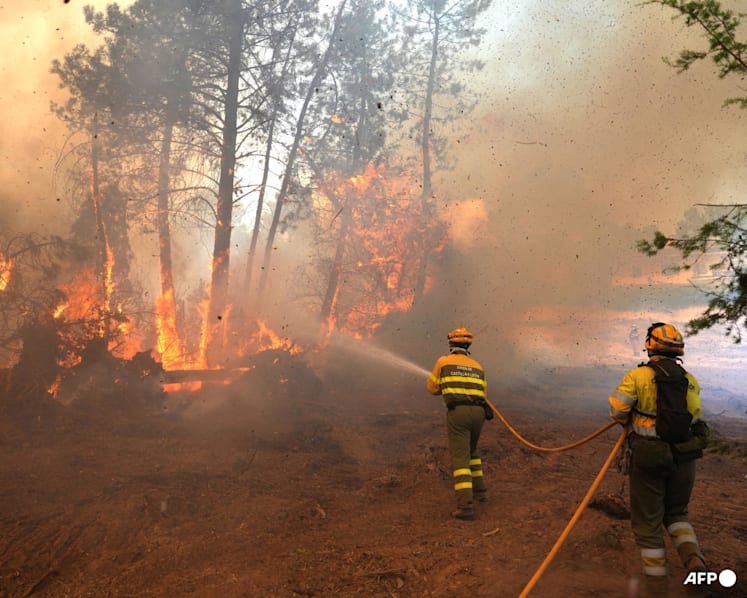 Devastating wildfires send 267,000 fleeing in France and Spain
