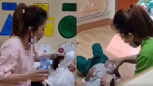 连环打屁股 压头硬灌水 兀兰学前教育中心老师疑虐童