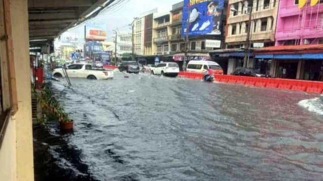 泰国南部接暴雨警报 普吉甲米宋卡等或迎水灾