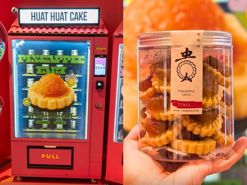 Pineapple tart vending machine in Tampines sells handmade Chinese New Year goodies by Two Bakers
