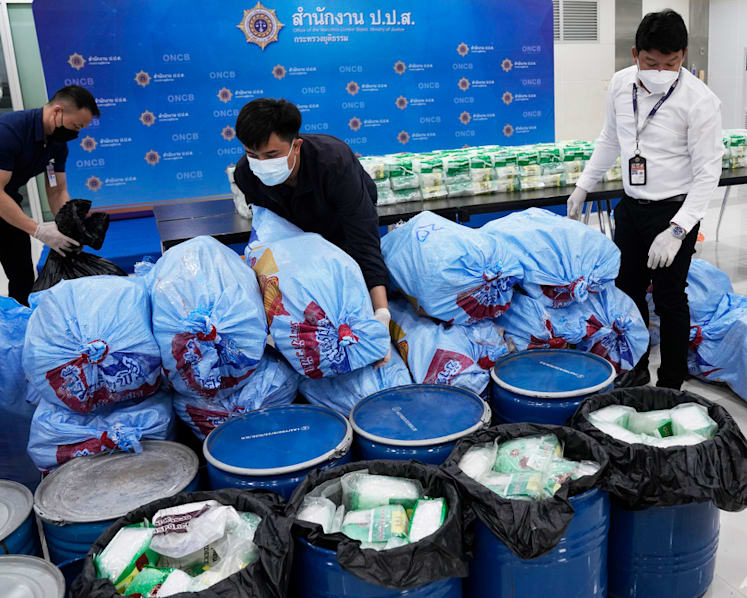 Drug smugglers in Southeast Asia have found a way past land patrols – the sea route