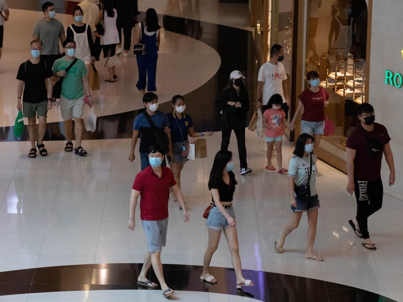 The author experiences a jittery feeling whenever she steps into shopping malls with her family, especially when they are crowded. The author experiences a jittery feeling whenever she steps into shopping malls with her family, especially when they are crowded.