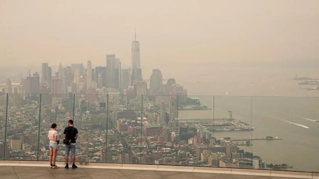 加拿大林火浓烟袭美 多州空气质量恶化