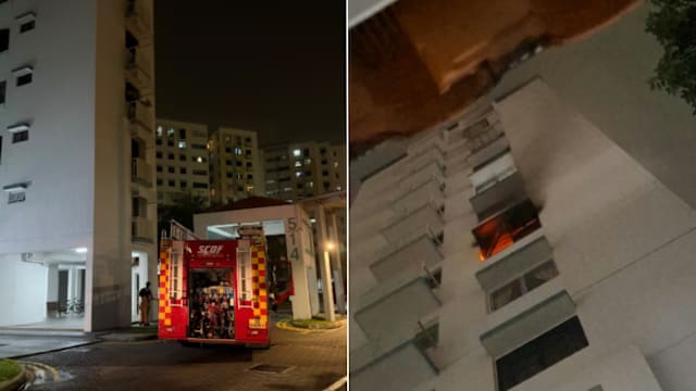 兀兰组屋单位起火 为安全起见50人被疏散