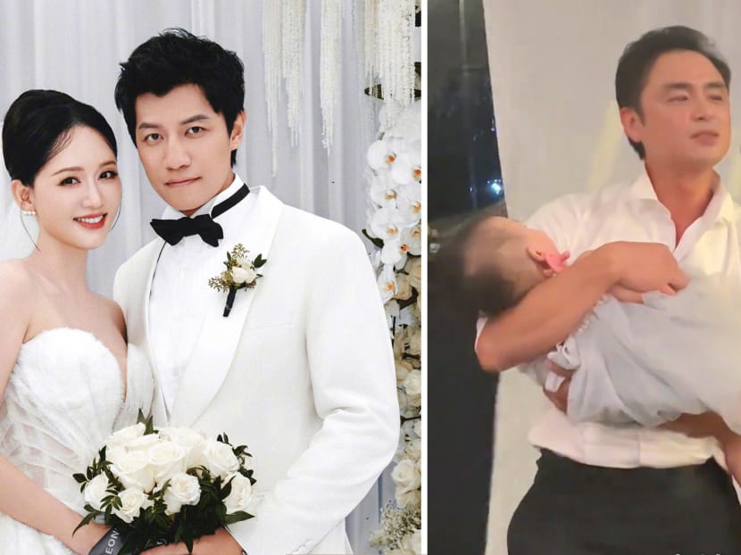 Ming Dao cradles sleeping daughter to serenade Joe Chen and her M&rsquo;sian artist husband at their Langkawi wedding