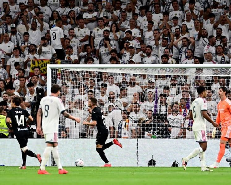 Mbappe hat-trick powers Real Madrid past Real Sociedad on Mourinho's Bernabeu return