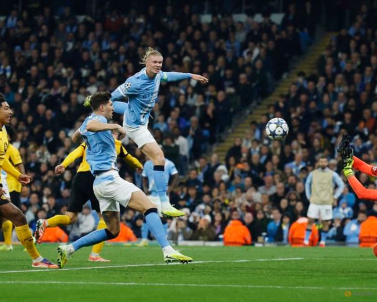 City's Haaland haunts former club Dortmund, Foden nets two in 4-1 win