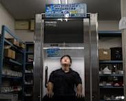 Cool Japan: Human fridge chills workers in extreme heat