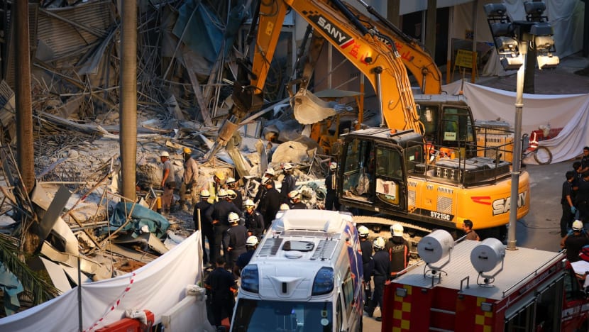Tanjong Pagar building structure collapse: Missing worker, 20, found dead, body recovered from under 50-tonne concrete slab
