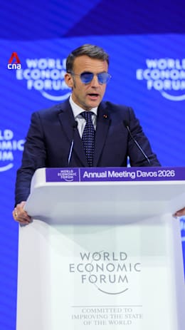 'We prefer respect to bullies': French President Macron throws shade at Trump in Davos speech