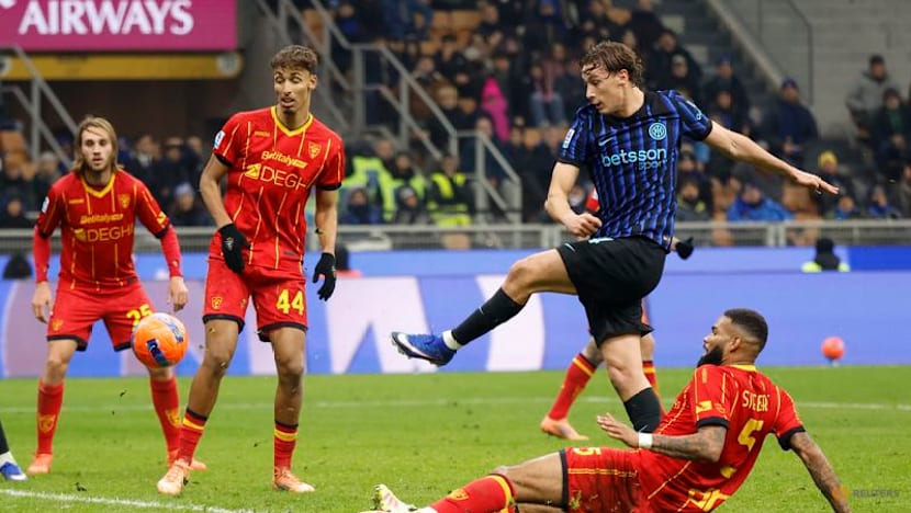 Inter open gap at the top with laboured win over Lecce