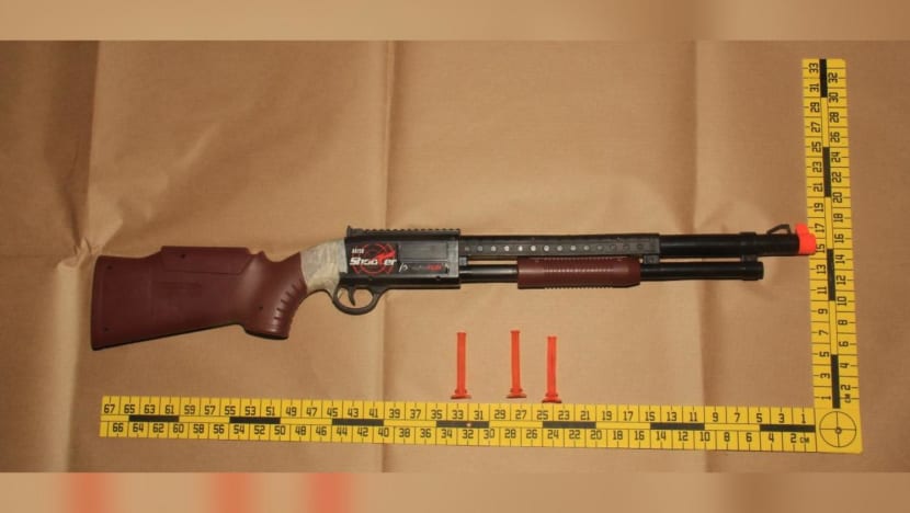 Two men investigated for causing public alarm after shotgun-like object seen in online video Two men investigated for causing public alarm after shotgun-like object seen in online video