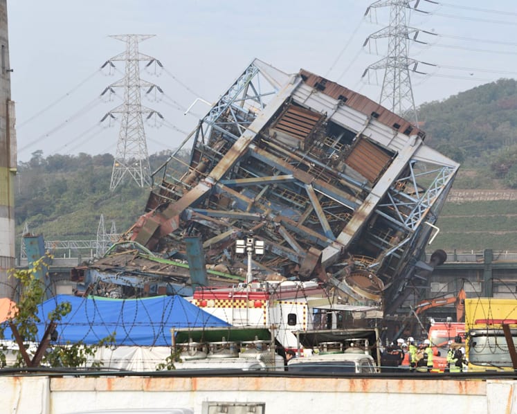 Three dead after structure collapses at retired South Korean power plant