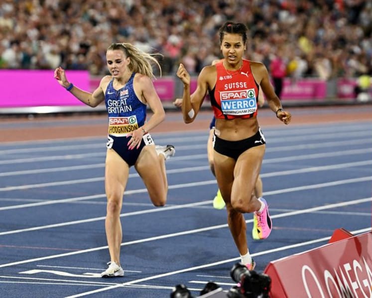 Switzerland's Werro beats Olympic champion Hodgkinson for European 800m title