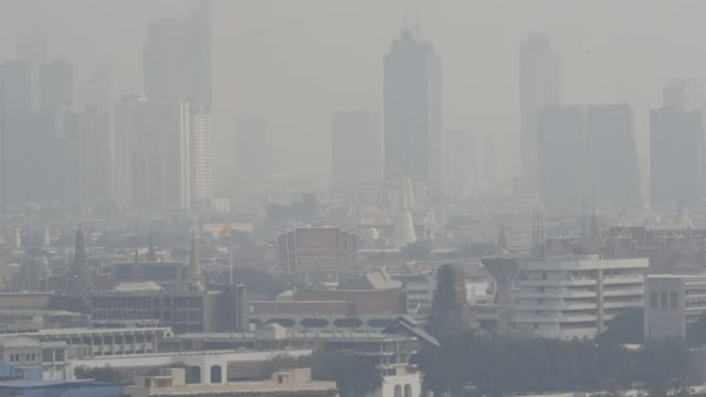 泰国雾霾加剧 曼谷等48府达不安全水平