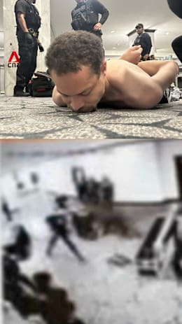 Security video shows alleged gunman running towards White House Correspondents' Dinner