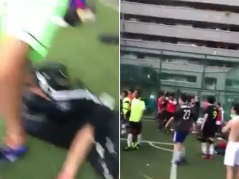 Players from two amateur football teams got into a heated argument at East Spring Secondary School in Tampines on Feb 17, 2019 and footages of the incident were circulated online.