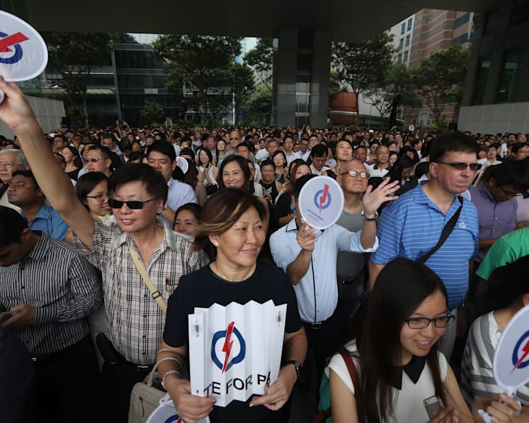 PAP holds GE2015 lunchtime rally