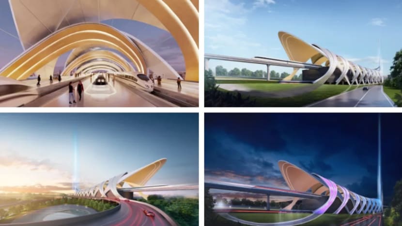Reka bentuk futuristik stesen Bukit Chagar RTS Link Johor Bahru-S'pura Reka bentuk futuristik stesen Bukit Chagar RTS Link Johor Bahru-S'pura