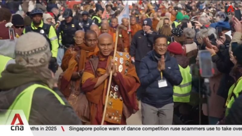 19 Buddhist monks conclude four-month 'Walk for Peace' from Texas to Washington DC