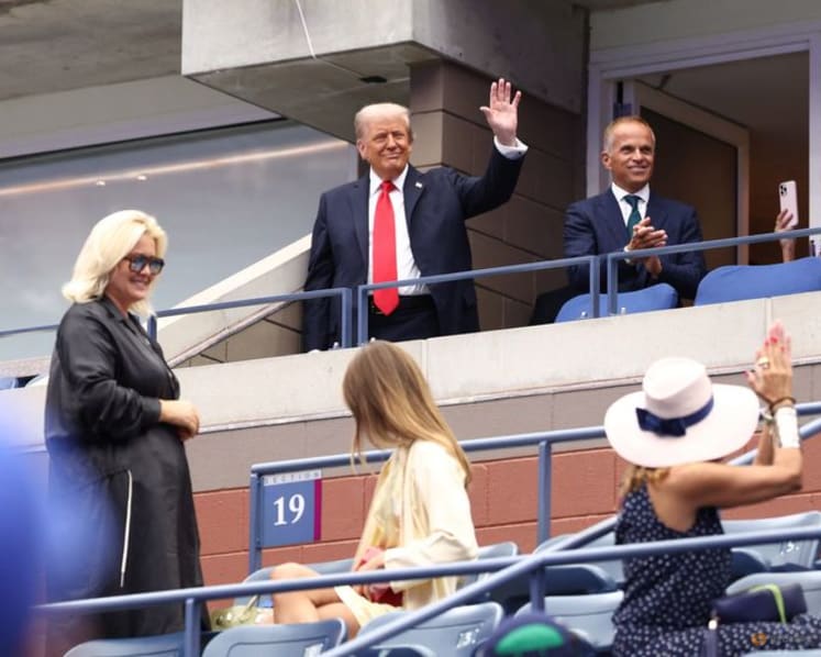 Trump receives mixed reaction at US Open after security delays frustrate fans