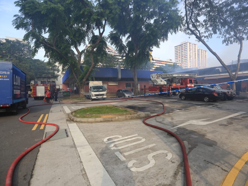 Massive fire put out at Toa Payoh Industrial Park
