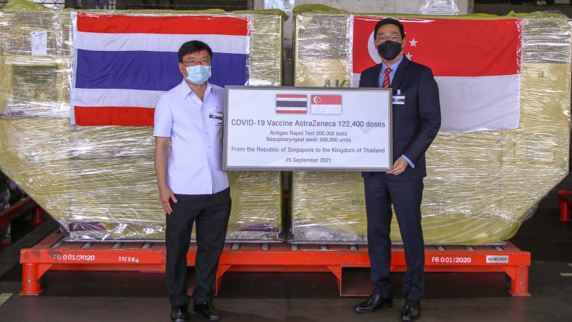 Singapore sends more than 120,000 doses of AstraZeneca COVID-19 vaccine to Thailand Singapore sends more than 120,000 doses of AstraZeneca COVID-19 vaccine to Thailand