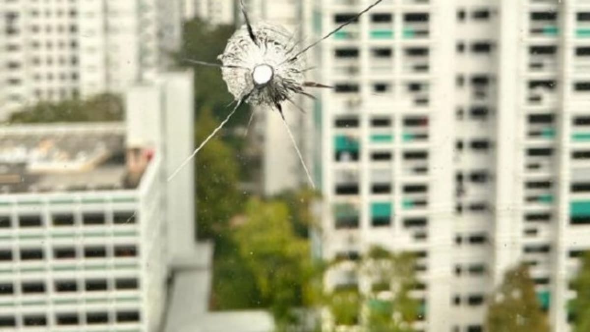 Man arrested after marble fired from catapult allegedly damages Woodlands flat window
