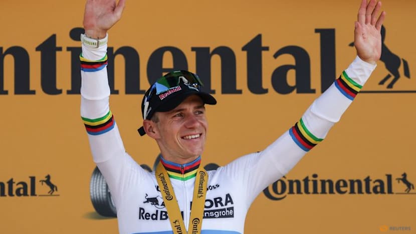 Evenepoel admits 'bittersweet' win after teammate Lipowitz crashed