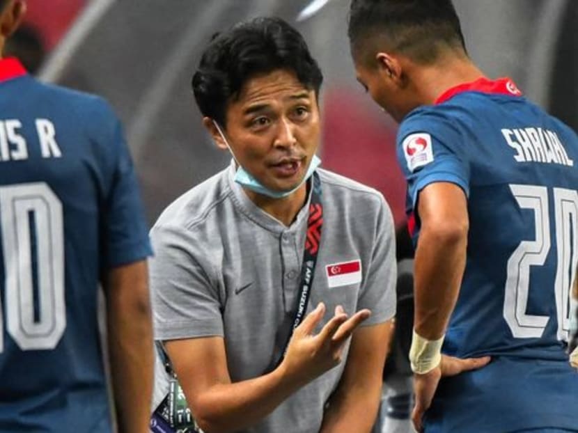 The outgoing national head coach of the Football Association of Singapore Tatsuma Yoshida, 47. 