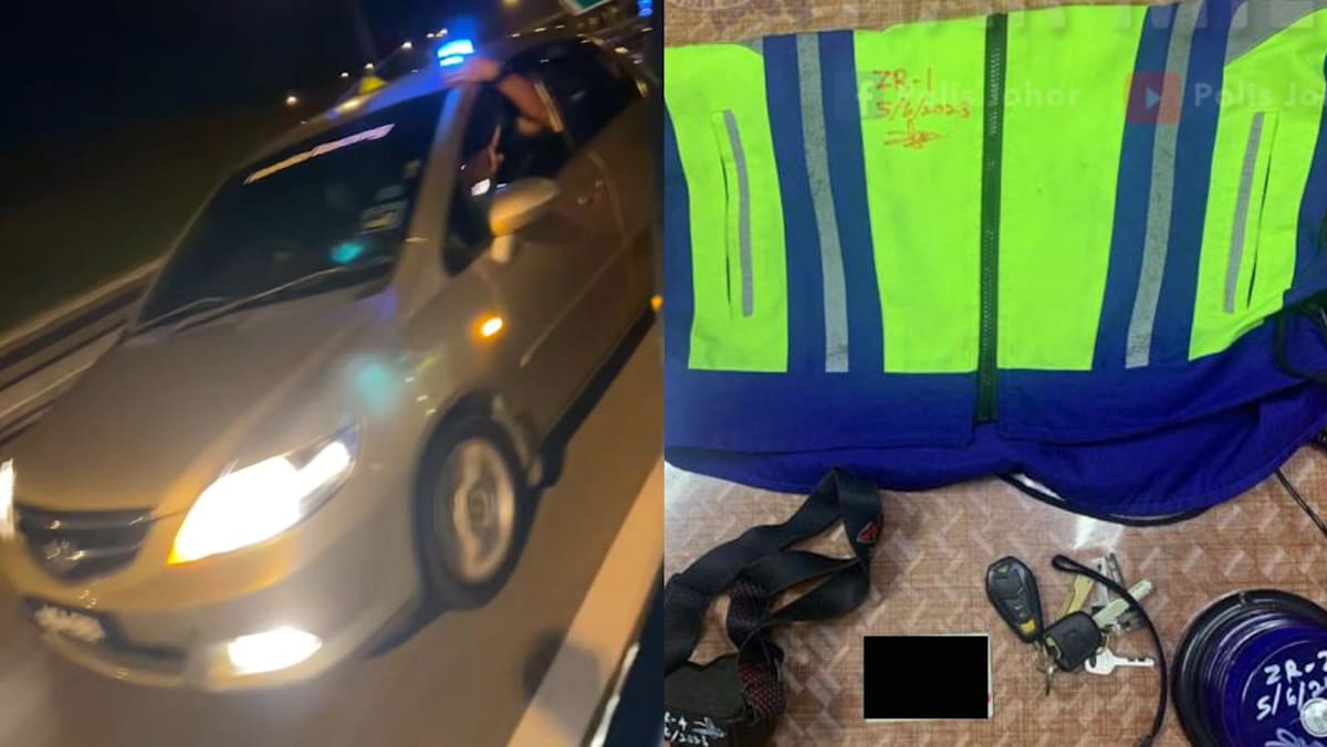 Car chase in Johor: Malaysia police arrest 2 men suspected of posing as ...