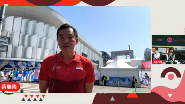 蔡瑞隆：我国选手表现亮眼 吁国人为运动员加油打气