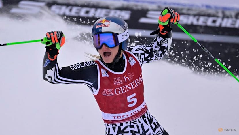 Alpine Skiing-Robinson secures back-to-back giant slalom wins in Tremblant