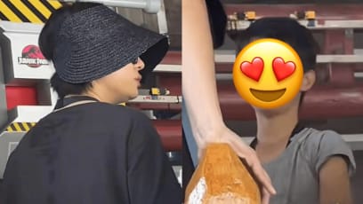 Chinese Actress Sun Li Spotted At Universal Studios Singapore With Her 2 Kids; Son Looks Just Like Her