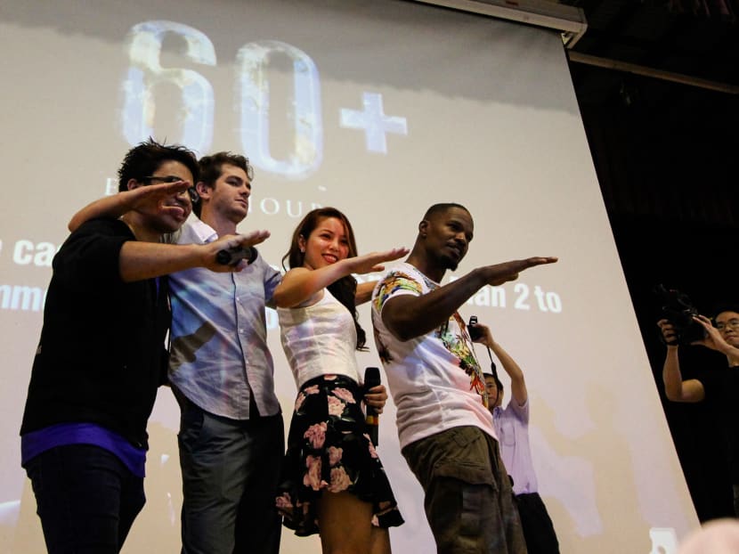 Spider-Man swings down to Commonwealth Secondary School