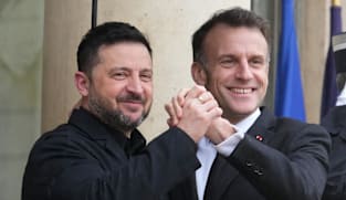 Macron pledges no 'respite' for Russia despite Mideast war