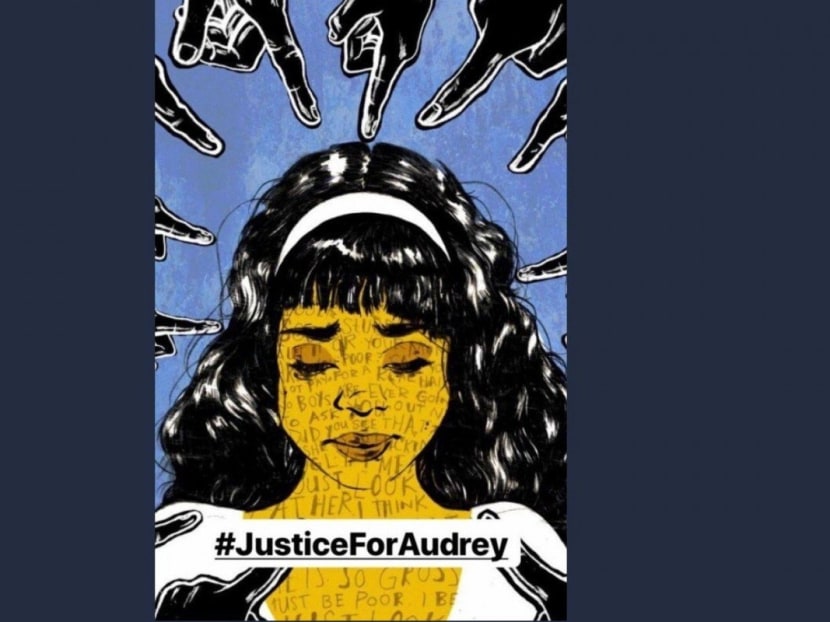 #JusticeForAudrey is trending on Twitter internationally.