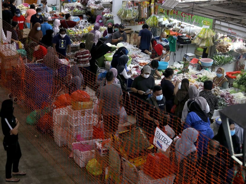Geylang Serai Market on May 21, 2020, three days before Hari Raya Puasa. MOH said infectious patients had visited Geylang Serai Market and Food Centre on May 26 between 9am and 10.30am.