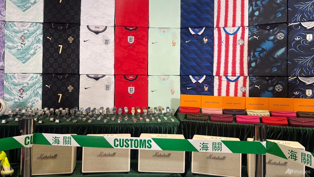 Hong Kong customs swoop ahead of the World Cup, seizing US$20 million in fake goods