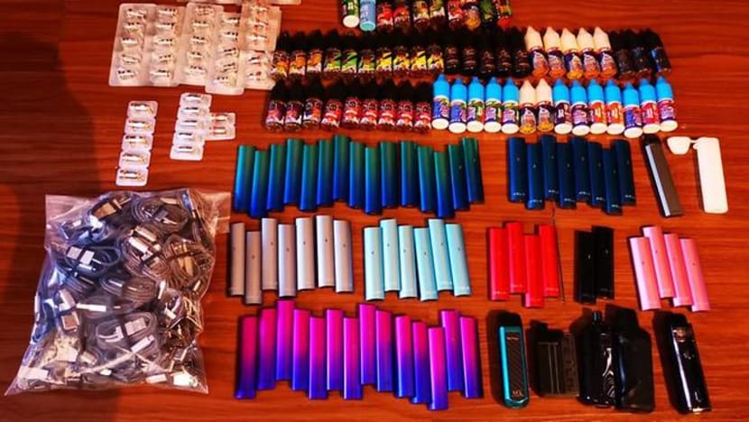 5 arrested, e-vaporiser items worth S$60,000 seized