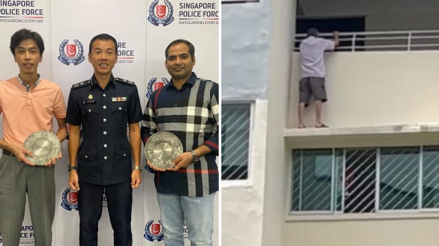 临危挺身！两公众助警方救下欲轻生老汉