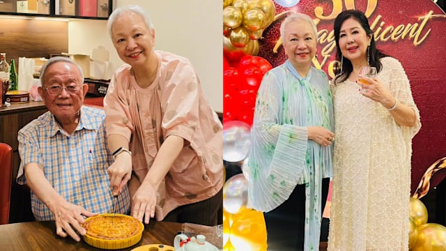 迎来45周年“蓝宝石婚”，陈秋霞晒朴实家宴，以金腿五仁月饼取代蛋糕！