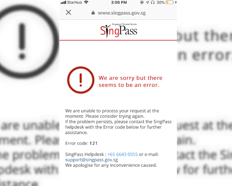 SingPass Mobile app suffers glitch hours after launch