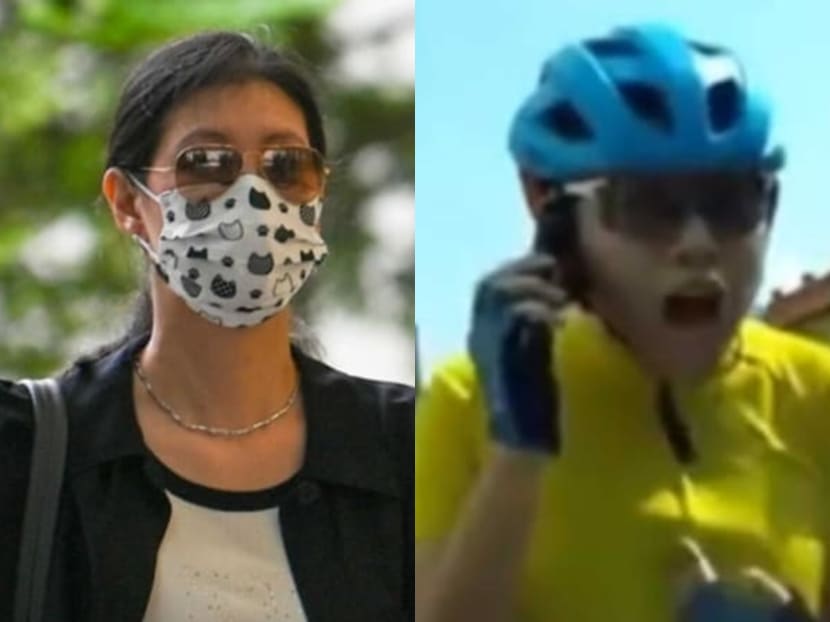 Composite images show driver Elaine Michele Ow (left) and cyclist Nicolette Tan Shi'en. Composite images show driver Elaine Michele Ow (left) and cyclist Nicolette Tan Shi'en.