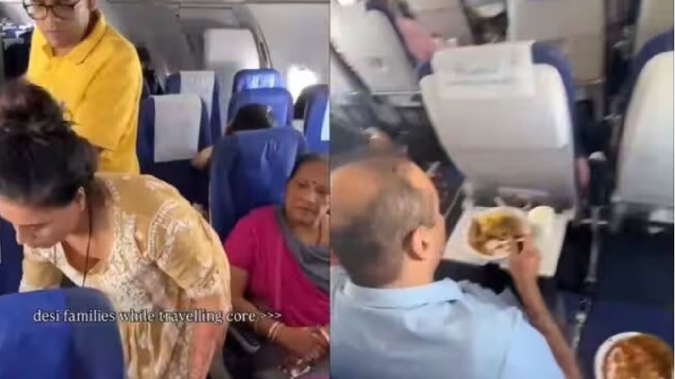 空中野餐？印度大家庭机上享用自备食物引发机舱礼仪争议